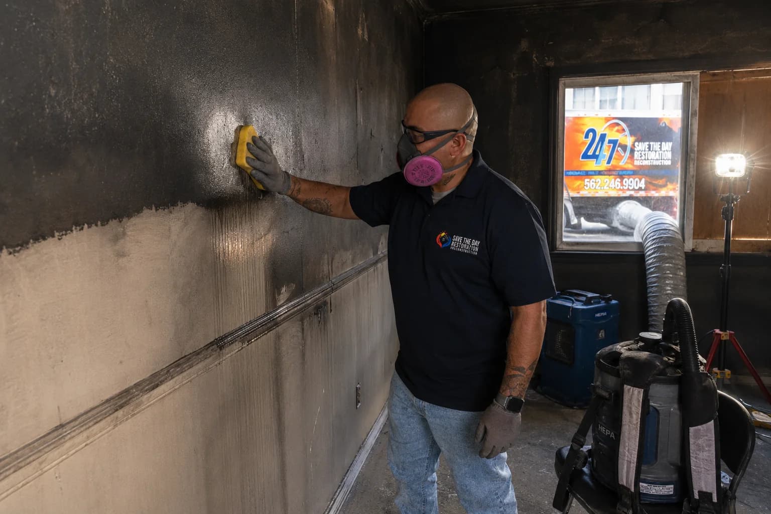 Illustration: Fire Damage Restoration