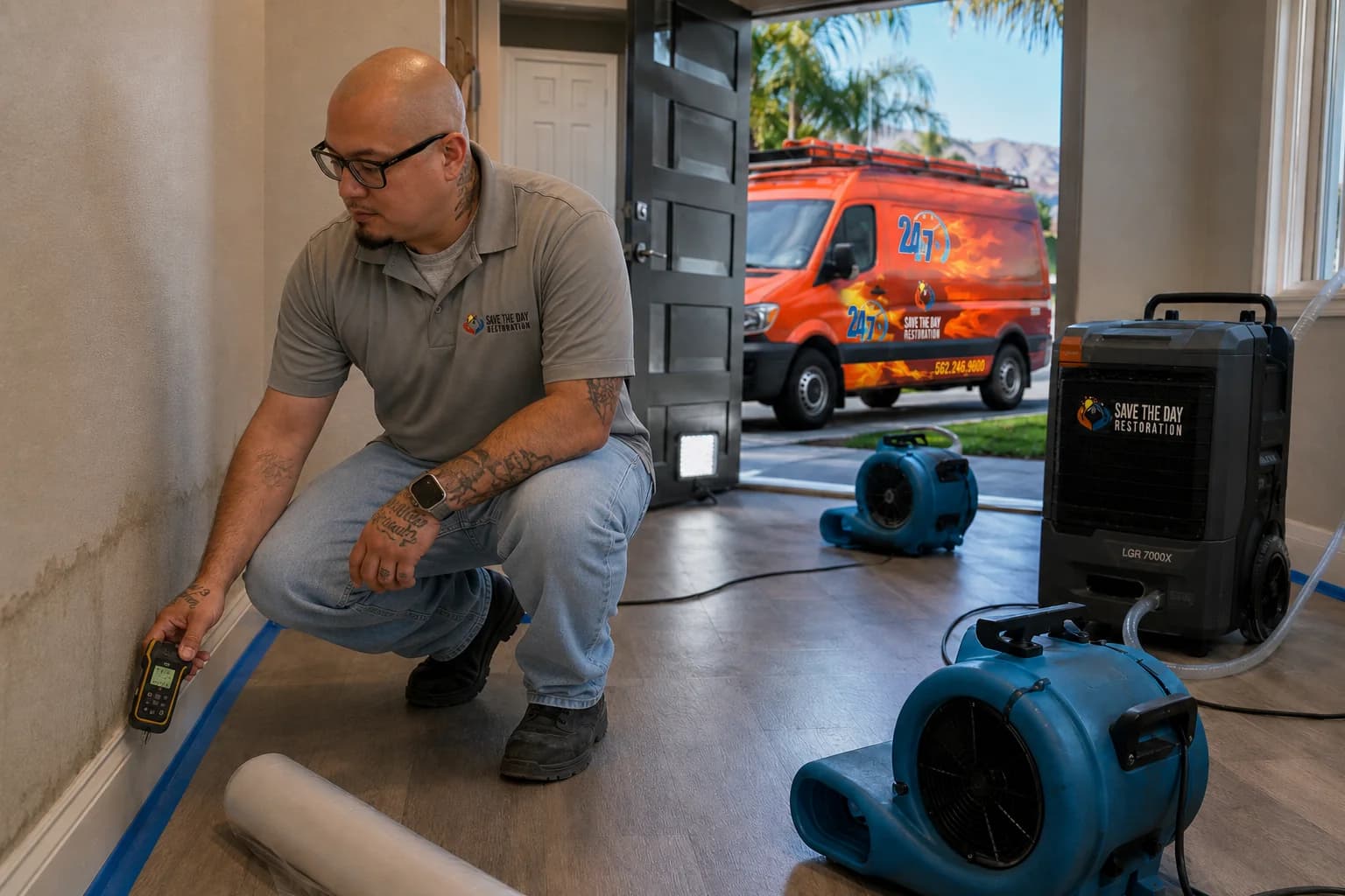 Illustration: Water Damage Restoration