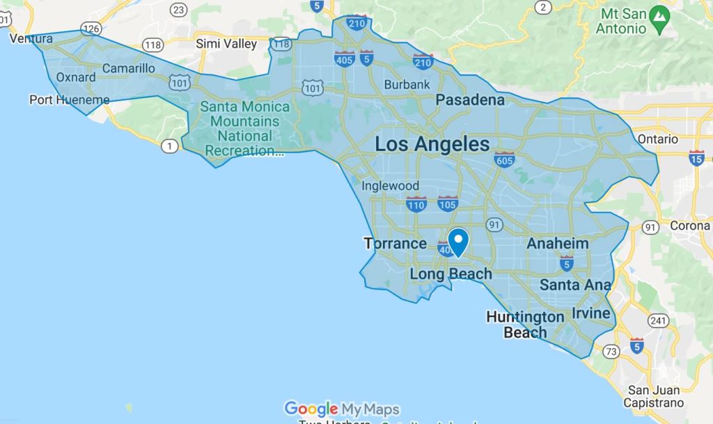 Our service area of Los Angeles